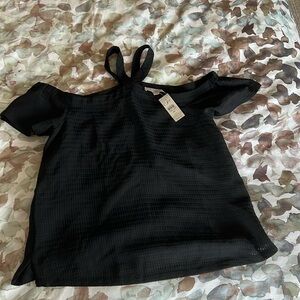 Loft, off the shoulder short sleeve shirt, blouse